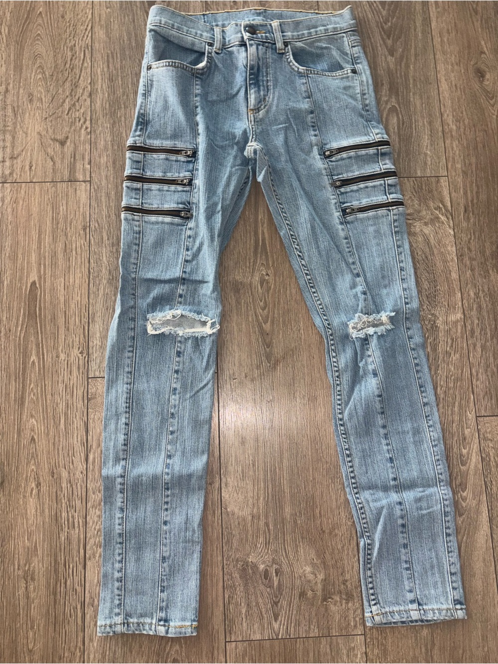 Carmar Alonso Moto Zip Skinny Jeans Size 26